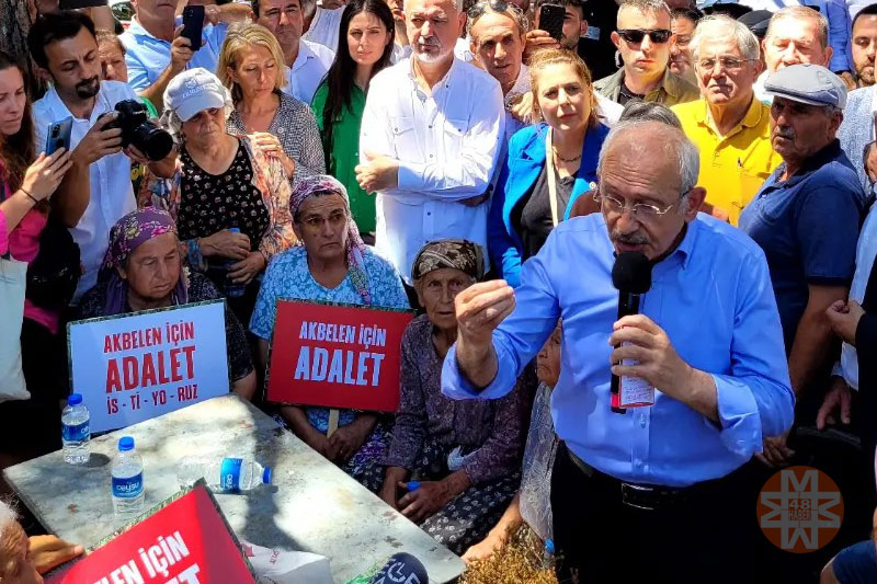 CHP Genel Başkanı Kemal Kılıçdaroğlu Akbelen'de 2