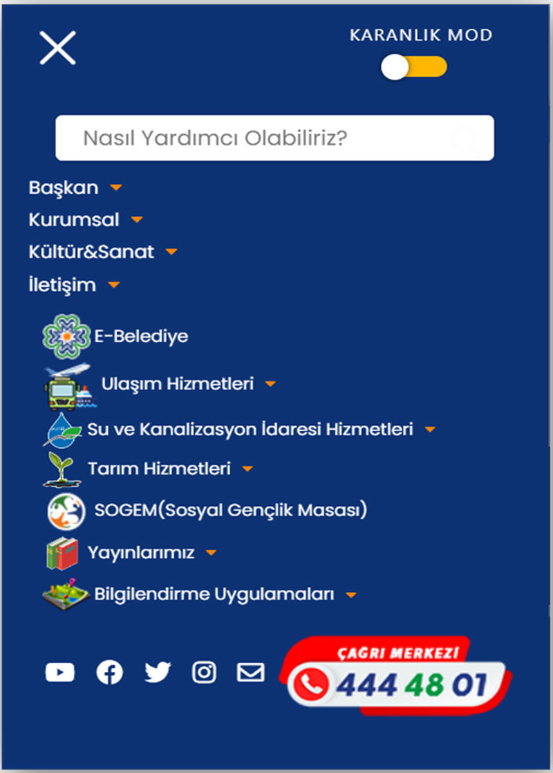 Muğla Büyükşehir Belediyesi web sitesi değişti 6