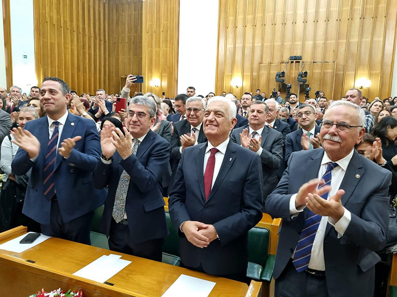 CHP Genel Başkanı Özgür Özel, MBB Başkanı Osman Gürün, Kasım 2023 - 48 Haber Ajansı 2